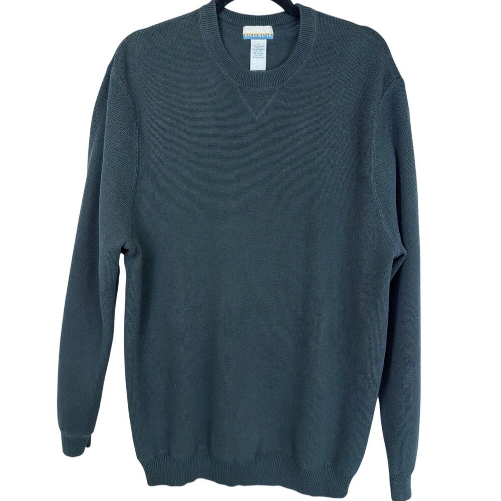 Breakwater Black Crewneck Knitted  Sweater United Kingdom Size LG
